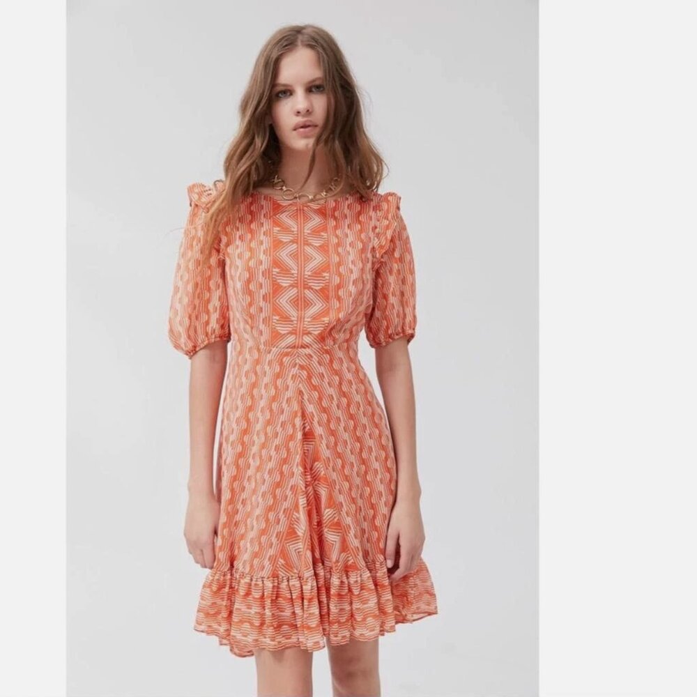 Urban Outfitters Wrighton Ruffle Mini Dress